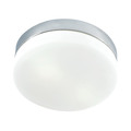 Elk Lighting Disc 2-Lght Flush Mount in Metallic Grey with Wht Opal Glass - Medium FM1025-10-95